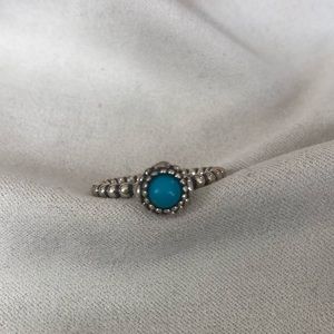 Pandora birthstone ring- turquoise size 7.5